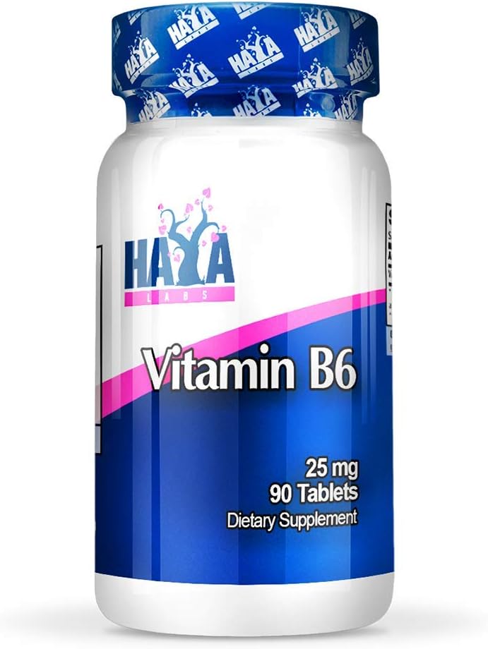 HAYA LABS Βιταμίνη Β6 / 25mg. / 90 Tabs. Ενέργεια και υγιές ανοσοποιητικό σύστημα, ενέργεια & υποστήριξη απόδοσης, Μεταβολισμός υδατανθράκων