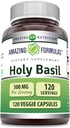 Amazing Formulas Holy Basil Extract 4:1 Supplement | 500 Mg Per Serving | 120 Capsules | Non-GMO | Gluten Free | Made in USA