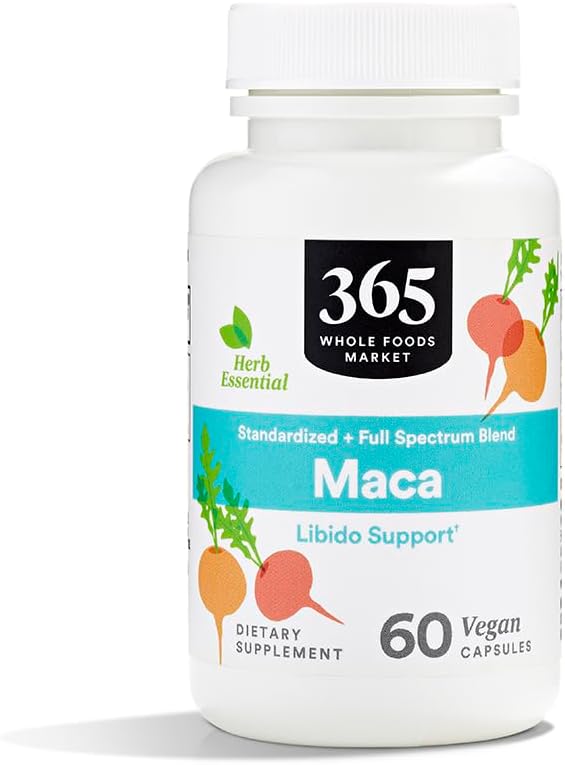365 από το Whole Foods Market, Maca Standardized + Full Spectrum Blend, Libido Support, Vegan Capsles, 60 Count