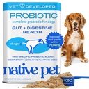 Native Pet Probiotics for Dogs - Σκύλος Probiotics Σκόνη για Digestive Υγεία, υποστήριξη ούρων, & ανοσοενισχυτική ενίσχυση – Vet-Σχηματισμένη σκόνη για μέγιστη δραστικότητα με Digestive Ένζυμα & Προβιοτικά - 120 Scops