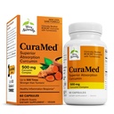 Terry φυσικά CuraMed 500mg - αντιοξειδωτικό συμπλήρωμα για την υποστήριξη του εγκεφάλου & ανοσοποιητικών υγείας - συμπλήρωμα με κουρκουμίνη & κουρμερικό αιθέριο έλαιο - βοτανική υποστήριξη ήπατος - 60 Softgels