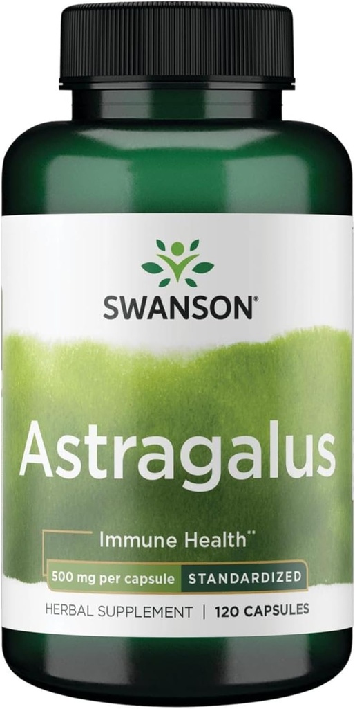 Swanson Astragalus (Standardized) 500 Milligrams 120 Capsules