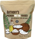 Άρτιο σκόνη λαδιού MCT του Anthony 56% C8 Caprylic, 42% C10 Capric, 1 lb, χωρίς γλουτένη, μη GMO, Keto Friendly