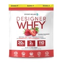 Σχεδιαστής Wellness, Designer Whey, Φυσική σκόνη πρωτεΐνης ορού γάλακτος με προβιοτικά, ίνες και βασικό B-βιταμίνες για την ενέργεια, χωρίς γλουτένη, φράουλα καλοκαίρι, 2 lb