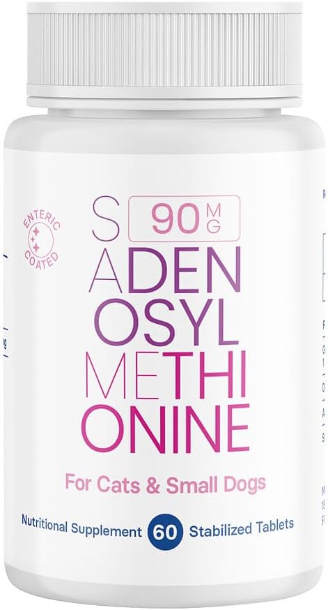 SAM- e συμπλήρωμα υγείας ήπατος και εγκεφάλου για μικρά σκυλιά και γάτες - με S- aDENOSYLμεθειονίνη (Same), 60 επικαλυμμένα δισκία