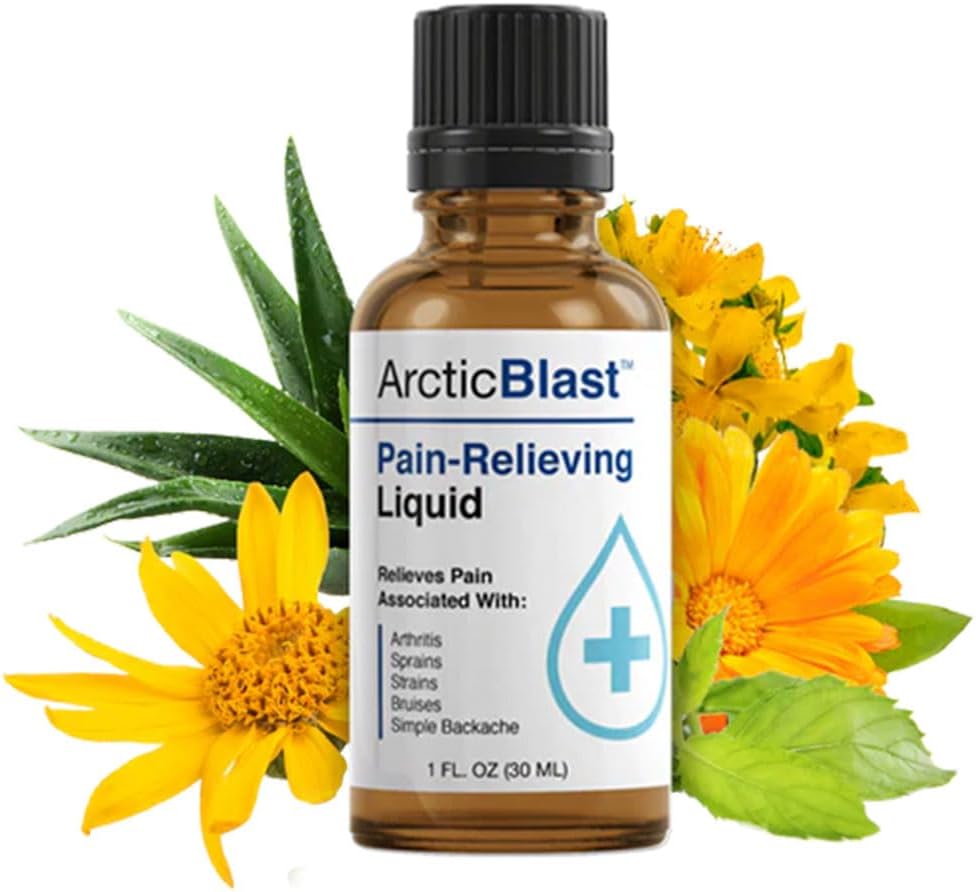 N Labs Arctic Blast Premium Topical Pain Relief DMSO, Menthol & Camphor για πλάτη, γόνατο, ώμο, αρθρώσεις και μυϊκό πόνο – Ψύξη Rub Formula – Made in USA – 1 fl oz