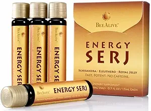 Ενέργεια SERJ με Schisandra, Eleuthero και Royal Jelly για καμία Caffeine Energy Boost