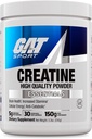 GAT SPORT Creatine Monohydrate Powder, 150 Grams, Δύναμη, Εγκεφαλική Υγεία, GLP1 Υποστήριξη Αντιοξειδωτικό, Αντοχή, για Άνδρες & Γυναίκες, 1 Μήνας Προμήθεια, Άγευστη (30 Υπηρεσίες)