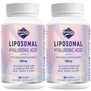 Liposomal Hyaluronic Acid Supplements 1000mg-High Bioδιαθέσιμες κάψουλες διαιτολογίου Hyaluronic Acid - με 200 mg Tremella Πολυσακχαρίτες για διπλή ενυδάτωση του δέρματος, Joint Lubrication,2 Pack