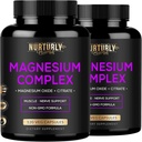 Magnesium Citrate & Oxide 500mg Complex Supplement - Υψηλή Απορρόφηση Μέγιστη δύναμη - Βοηθά στην υποστήριξη της πυκνότητας και της δύναμης των οστών, των μυών, της ενέργειας και του ύπνου - 240 κάψουλες Vegan