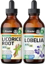 BIO KRAUTER Λικορίς Ρίζα Βάμμα 4 Fl. Oz. & Lobelia Βάμμα 4 Fl. Oz.