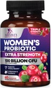 Probiotics for Women Digestive Health Support - 90 Billion CFU Γυναικεία Προβιοτικά, 16 Strains, Cranberry, Κολπικό Προβιοτικό με Πρεβιοτικά, PH, Ανοσοποιητικό, Ούρων, & Γυναικεία Υποστήριξη Υγείας, 60 Κάψουλες