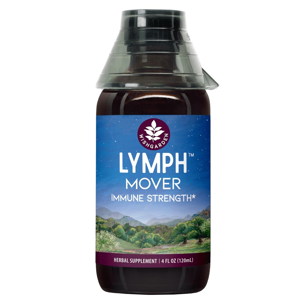 WishGarden Herbs Lymph Mover - Organic Lymphatic Drainage Drops with Echinacea, Cleavers & Red Root - Immune Support Supplement, Lymph System Support - Liquid Herbal Tincture, Gluten-Free, Vegan, 4oz