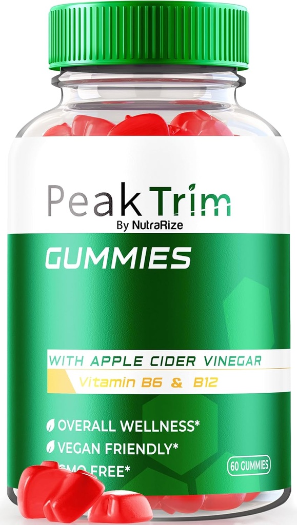 PeakTrim Keto Gummies, Official PeakTrim Keto ACV Gummies, All Natural Keto Gummy s, Apple Cider Vinegar 1000MG, Maximum Strength Weight Loss Supplement to Support Fitness Goals, Reviews (60 Gummies)