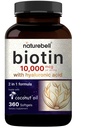NatureBell Biotin 10000mcg + Υαλουρονικό οξύ 25mg 