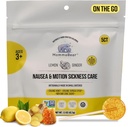 MommaBear Nausea & Motion Sickness Lollipops – Non-GMO Lemon & Ginger Candy for Nausea – Organic Lollipops for Kids 3+ & Pregnant Women to Alleviate Queasiness – Kids Travel Essentials (5 Pack)