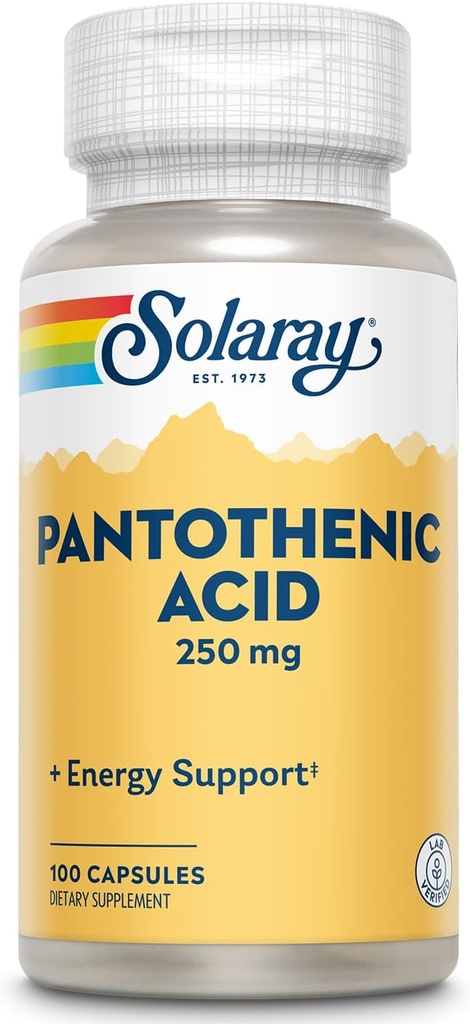 SOLARAY Παντοθενικό οξύ 250mg 