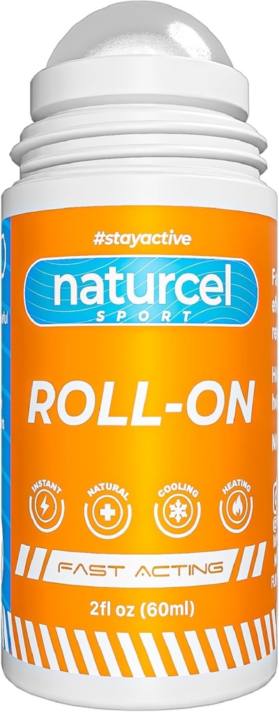 Sport Roll-On, 2FL OZ, Topical Reliever για τους πόνους και τους πόνους των μυών και αρθρώσεων, Ψύξη, γρήγορη δράση, Mess Free Massage Roller, Άχρωμο