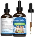 Pet Wellbeing Smooth BM Gold for Dog & Cats - Ανακουφιστικό για τη δυσκοιλιότητα & Αποσκληρυντικό για το σκουφάκι, Υποστηρίγματα Υγιεινές Κινήσεις Bowel - Φυσικό συμπλήρωμα βοτάνων 4 oz (118 ml)