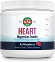 KAL Heart Magnesium Powder, Red Raspberry Flavor, Heart Health Support, Magnesium Drink Mix, Magnesium Supplement, Sugar Free, 70 Servings, 11 OZ