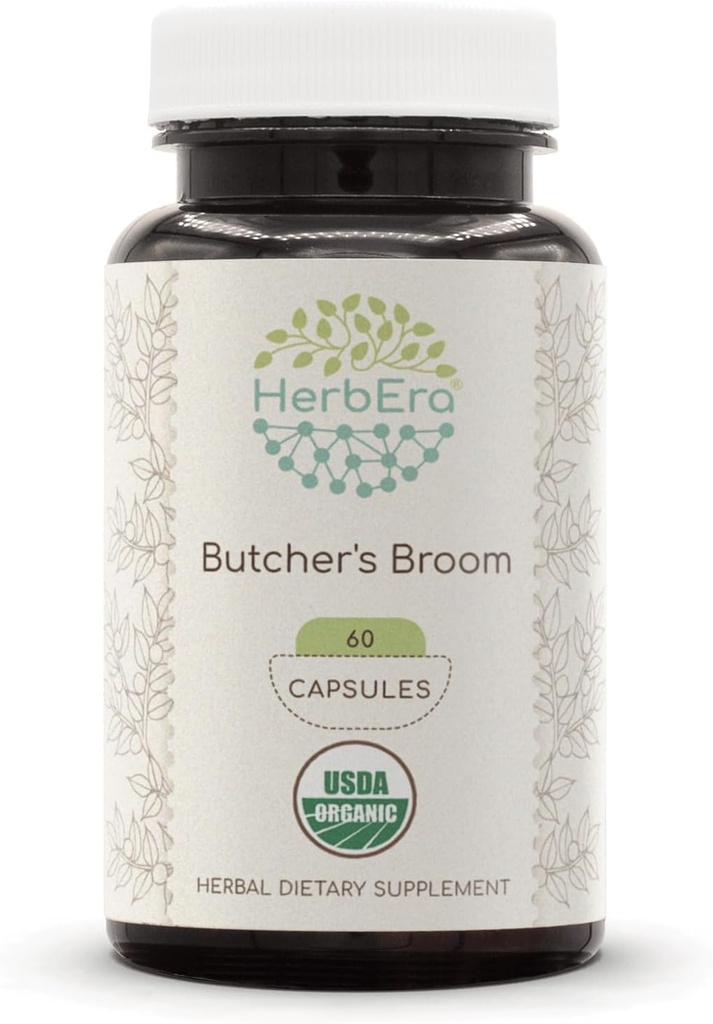 HerbEra Butcher's Broom USDA Organic 60 Κάψουλες 