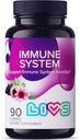 LIVS ανοσοποιητικό σύστημα Gummies Elderberry για ενήλικες & παιδιά 