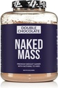 NAKED διπλή μάζα σοκολάτας - 1.260 θερμίδες, 50G πρωτεΐνη, τίποτα τεχνητό. Σκόνη πρωτεΐνης αποκτημένου φυσικού βάρους - 8Lb χύδην, χωρίς ΓΤΟ, χωρίς γλουτένη και χωρίς σόγια