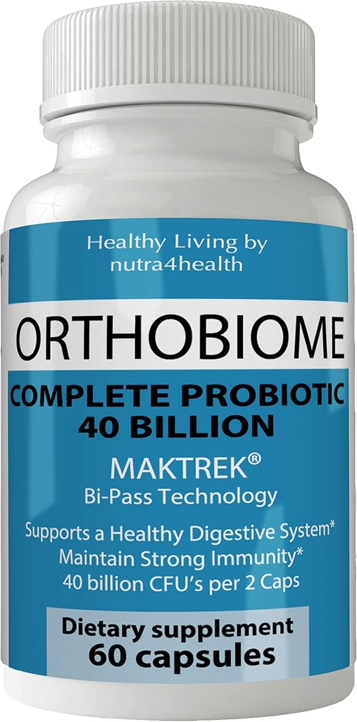 Orthobiome Complete Probiotic Pills Ortho Biome Capsules Formula Ενισχύστε τα χάπια μεταβολισμού για καλύτερη πέψη για να σταματήσει η αναρρόφηση, δυσκοιλιότητα και ανακουφίζει το αέριο
