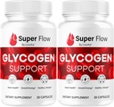 (2 Πακέτο) Super Flow Glycogen - SuperFlow Glycogen Υποστήριξη Κάψουλες, Super Flow, Glycogen Υποστήριξη Super Flow, Επίσημη ΔείπνοFlow Glycogen Υποστήριξη, Super Flow Glyco Βελτιστοποιητής, 60 Κάψουλες για 2 Μήνες