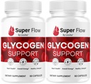 (2 Πακέτο) Super Flow Glycogen - SuperFlow Glycogen Υποστήριξη Κάψουλες, Super Flow, Glycogen Υποστήριξη Super Flow, Επίσημη ΔείπνοFlow Glycogen Υποστήριξη, Super Flow Glyco Βελτιστοποιητής, 60 Κάψουλες για 2 Μήνες