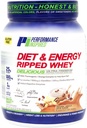 Performance Inspired Diet & Energy Whey Protein – 25G Clean Protein – L-Καρνιτίνη & Λευκίνη – Digestive Enzymes – Πράσινο εκχύλισμα τσαγιού – Χωρίς γλουτένη – 1g Ζάχαρη – Βανίλια Λάτε – 2.4 lb