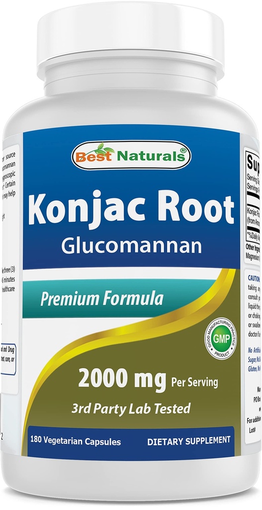 Best Naturals Konjac ρίζα 2000mg, 180 κόμης