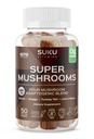 SUKU Βιταμίνες - Super Mushroom - Reishi Chaga, Τουρκία Tail & Lions Mane Blend Gummies για Ανοσία - Εύκολο στο μάσημα - Μη ΓΤΟ, Χωρίς γλουτένη - Espresso Αποφλοίωση Γεύση Gummy Βιταμίνες, 50 Count