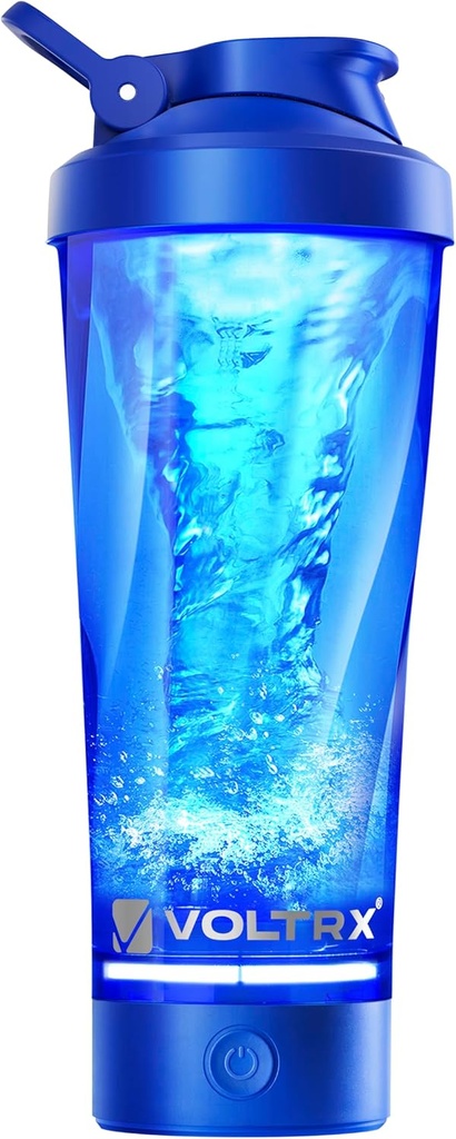 VOLTRX Premium Ηλεκτρικός αναδευτήρας πρωτεΐνης μπουκάλι, Κατασκευασμένο με Tritan - BPA Free - 24 oz Vortex Φορητό Mixer Cup/USB Επαναφορτιζόμενες κύπελλα αναδευτήρα για ανακινήσεις πρωτεϊνών
