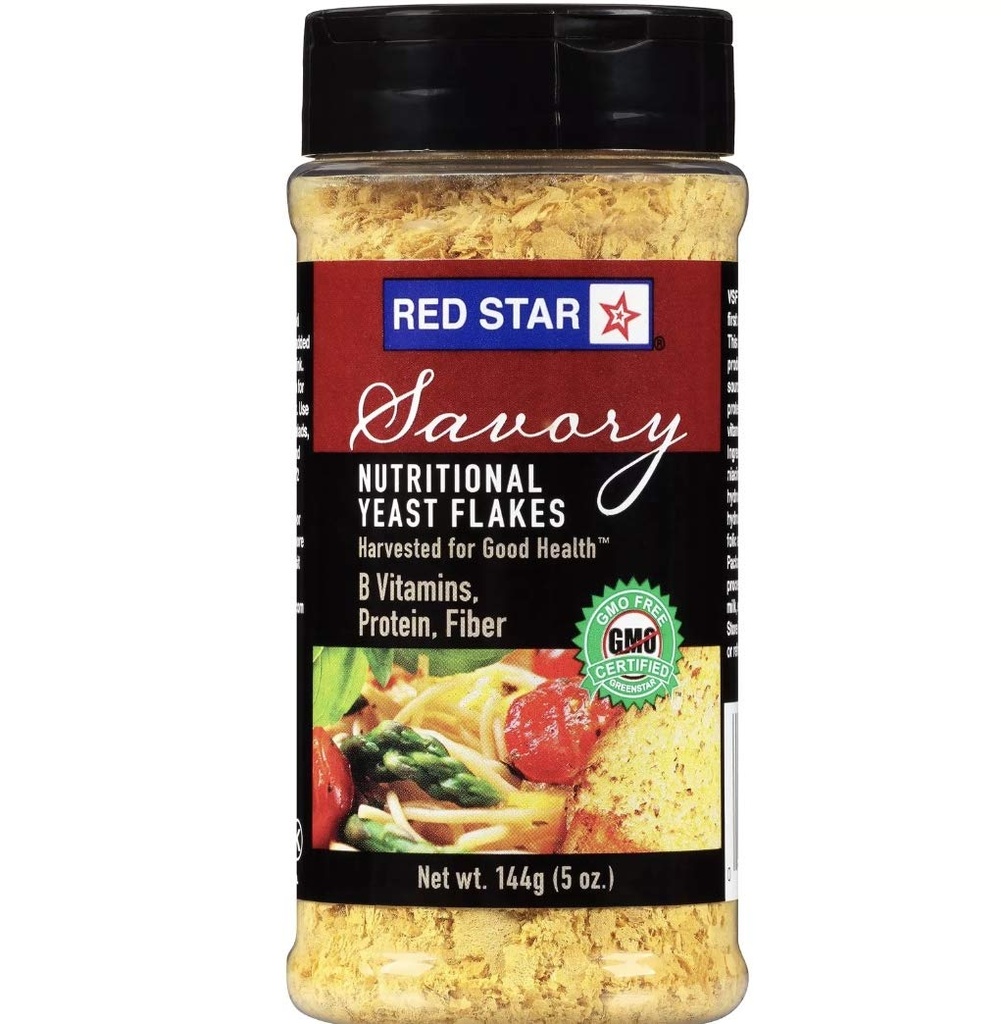 Red Star Savory Διατροφικές Νιφάδες Ζυθιάς 5 oz. Ανακινητής (συσκευασία 3)