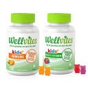Wellvites Kids Multivitamin & Immune Daily Gummies Bundle - Χωρίς ζάχαρη, Vegan, Μη ΓΤΟ – Βιταμίνες για παιδιά – Βιταμίνη C για παιδιά Ανοσοποιητική Υποστήριξη - Χωρίς Τεχνητά γλυκαντικά – 60 Μέτρα