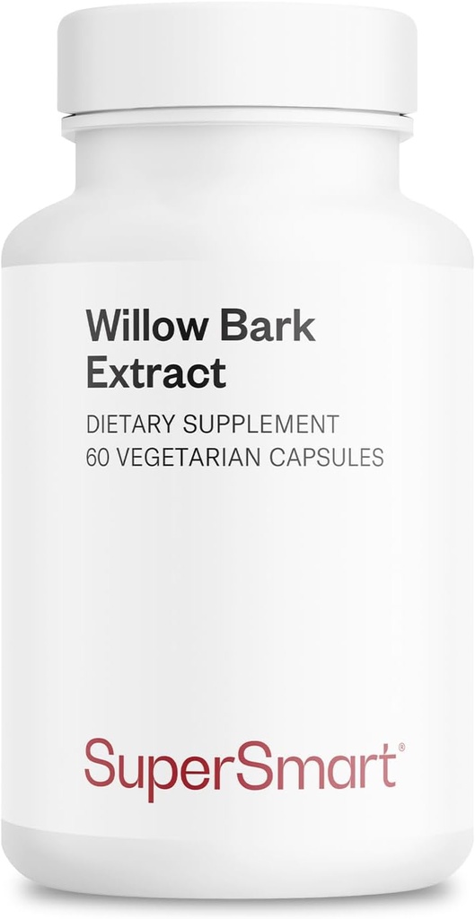 Supersmart - Willow Bark Extract 530mg ανά ημέρα (Υψηλή Ικανότητα) - 15% Σαλικίνη - Φυσικό Ιτιά Bark Βότανο συμπλήρωμα 