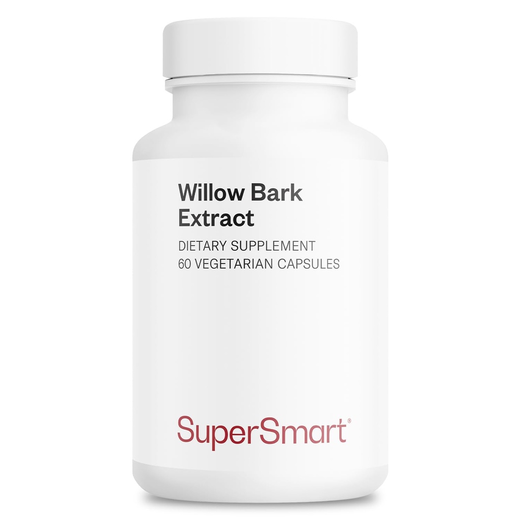 Supersmart - Willow Bark Extract 530mg ανά ημέρα (Υψηλή Ικανότητα) - 15% Σαλικίνη - Φυσικό Ιτιά Bark Βότανο συμπλήρωμα 