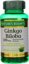 Nature's Bounty Ginkgo Biloba 120 mg Double Strength - 100 Capsules, Pack of 2