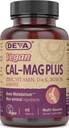DEVA Vegan Cal MAG Plus συμπλήρωμα με ασβέστιο, μαγνήσιο, ψευδάργυρο, βόριο, βιταμίνη C, D & K, 90 δισκία, 1- συσκευασία