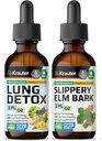 BIO KRAUTER Lung Detox Βάμμα 2 Fl. Oz. & Slippery Elm Βάμμα 2 Fl. Oz.