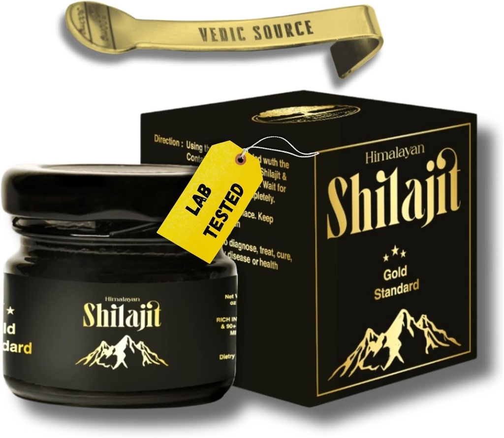 Supreme Himalayan Shilajit Resin - Highest Grade, Παραδοσιακά Φτιαγμένο, δεν εμπορευματοποιείται, Πλούσιο σε Fulvic Acid & 85+ Ορυκτά, Shilajit για άνδρες και γυναίκες, Lab-Tested, 2-Month Supply