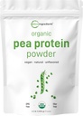 Micro Ingredients North America Grown, Organic Pea Protein Powder, 1KG (2.2 Pounds) | Plant-Based Vegan Protein, Meatless Protein Supplement, Rich in Branched Chain Amino Acids | Non-GMO, Soy Free