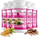 GreeNatr Herbal Εμμηνόπαυση Συγκρότημα Υποστήριξης για Hot Flashs, Night Sweats & Mood Swings Relief. Προωθεί ισορροπημένα επίπεδα ορμονών - μαύρο Cohosh, Dong Quai, ρίζα γλυκόριζας & φύλλα κελπ (6 μπουκάλια)