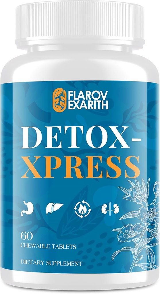 Canna Cleanse, Liver Cleanse Detox & Επισκευή Μασώμενα δισκία, συμπλήρωμα γαϊδουράγκαθου γάλακτος, Fast- Active Body Detox για γυναίκες και άνδρες, Τοξίνη Flush για το συκώτι, το νεφρό, Digestion & Μεταβολισμός, 60 δισκία