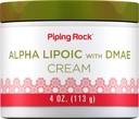 Piping Rock Alpha Lipoic Acid | 4 oz | with DMAE Cream | Hydrating & Firming for Face & Skin | Non GMO, Gluten Free