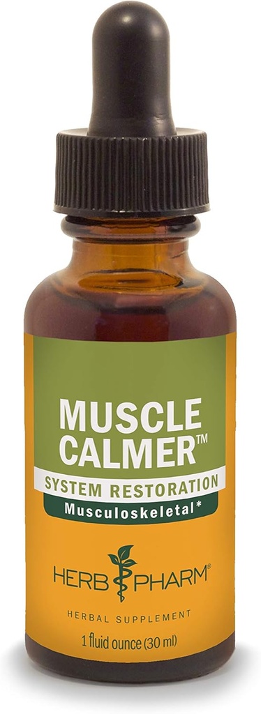 Βότανο Pharm μυών Calmer υγρή φυτική φόρμουλα για την υποστήριξη του μυοσκελετικού συστήματος - 1 ουγγιά
