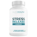 PUREHEALTH Research Stress Release Complex - Mood Support Supplement for Women & Men - Βοηθά με περιστασιακό άγχος & χαλάρωση - Με Ashwagandha, L Theanine, Lemon Balm, Niacin & More - 90 κάψουλες