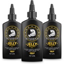Bossman Jelly Beard Oil για τους άνδρες - 3 Pack (12 oz σε Σύνολο, Gold Slead) – Μαλακώνει, Ενυδατώνει & Προϋποθέσεις με φυσικά συστατικά