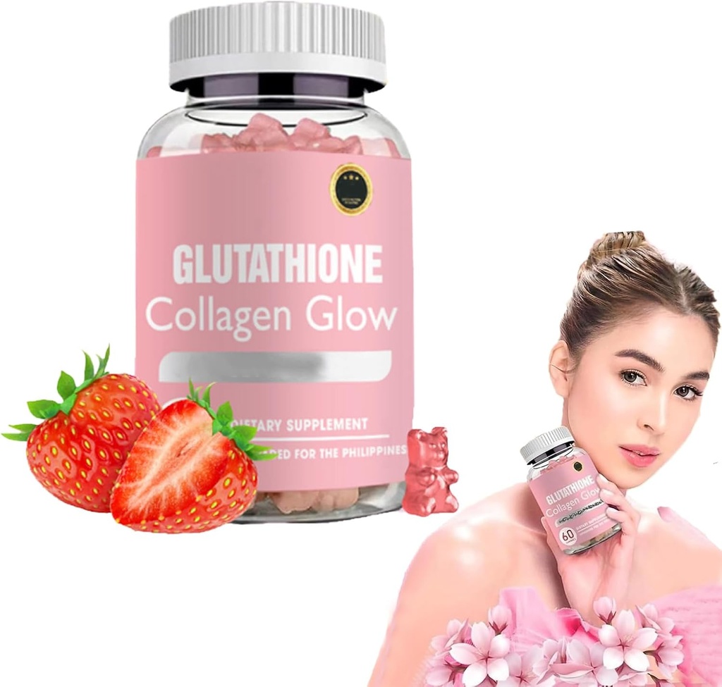 DYALE Glutathione Collagen Glow Gummies,Glutathion Collagen Glow Gummies for Dark Spot,60/120 Pcs Glutathion Collagen Gummies for Women,Κορεάτικο Collagen Gummies for Dark Spot (1pc)